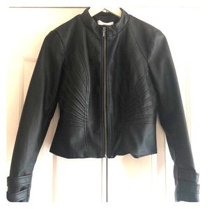 Black Faux Leather Jacket